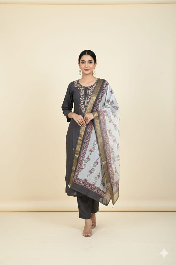 PREMIUM BERLIN SILK 3 PCS SALWAR SETS 0522