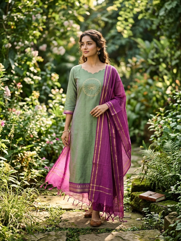 MANGALGIRI COTTON LOTUS SALWAR SETS 0222