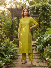 GREEN RAW SILK CO-ORD SETS 0614