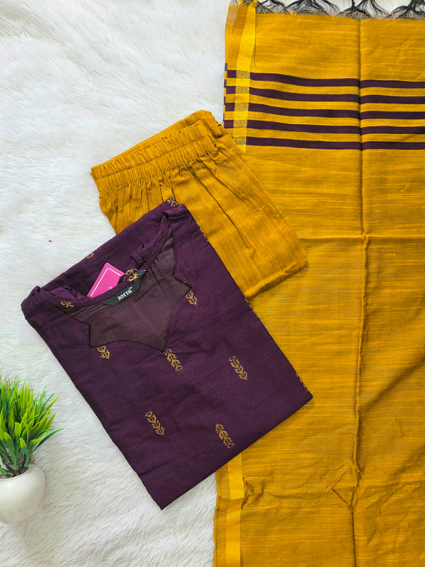 HANDLOOM RAW SILK SALWAR SETS 2222