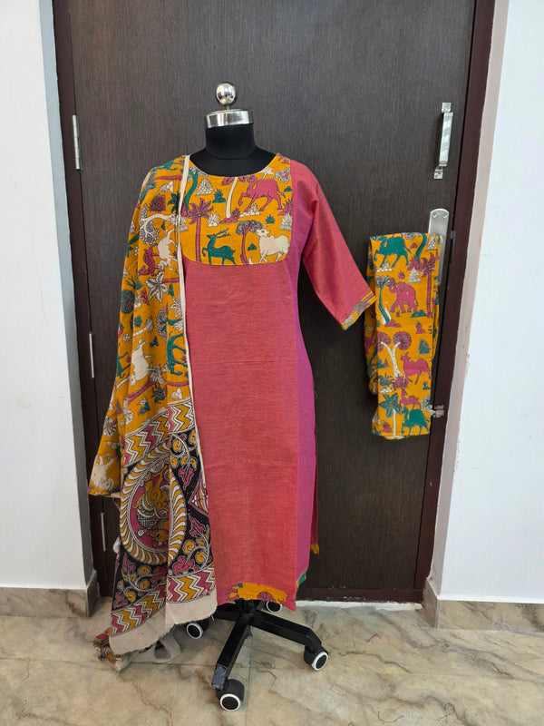 KALAMKARI COTTON SALWAR SETS / 0564