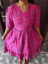 PINK WARLI DESIGN COTTON MAXI DRESS 0550