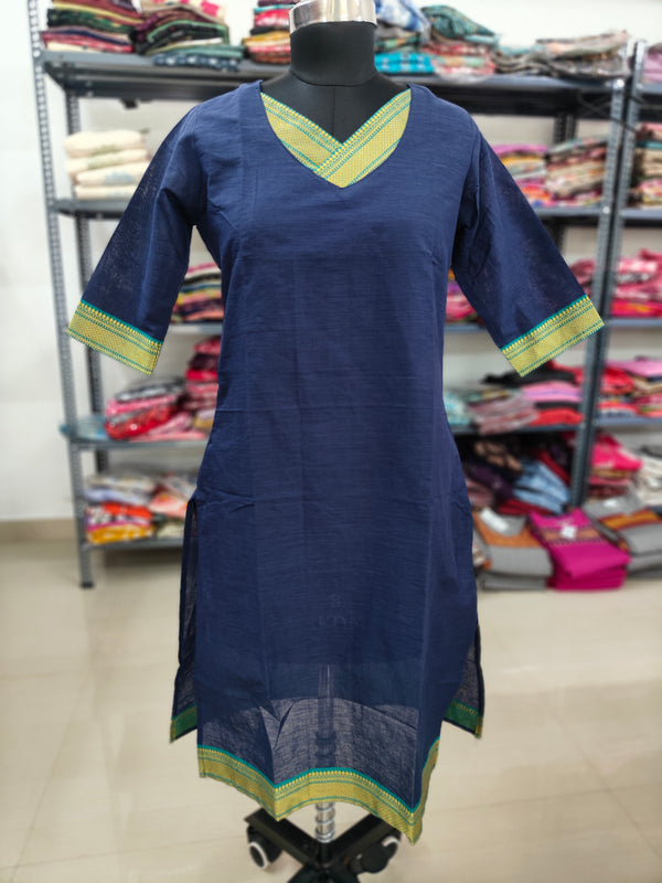 BUDGET FRIENDLY TRADITIONAL MANGALGIRI COTTON KURTIS 0233