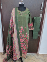 GREEN HANDWORK PREMIUM JAIPUR COTTON SALWAR SETS 0537