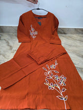 LEAF THREAD EMBROIDERED VATICAN SILK CO-ORD SETS 0562