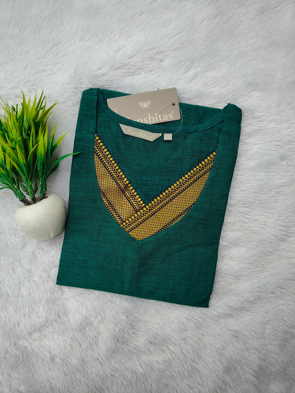 BUDGET FRIENDLY TRADITIONAL MANGALGIRI COTTON KURTIS 0233