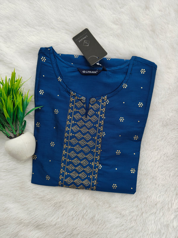 EMBROIDERY OFFICE/ COLLEGE WEAR KURTIS 0456