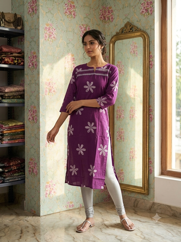 EMBROIDERY OFFICE WEAR KURTIS 0594