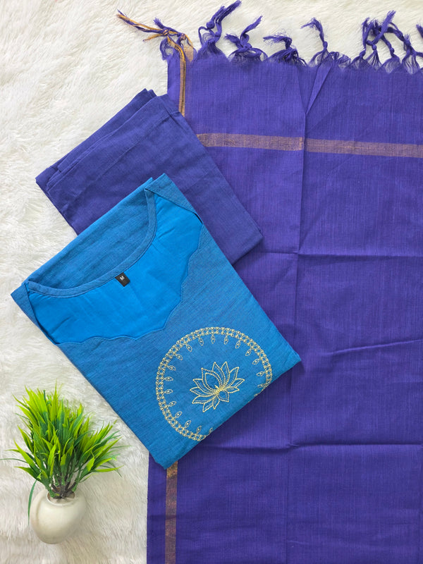 MANGALGIRI COTTON LOTUS SALWAR SETS 0222