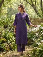 DEEP PURPLE RAW SILK CO-ORD SETS 0614