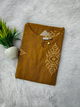 PREMIUM FLEX COTTON  KURTIS MUSTARD  0463