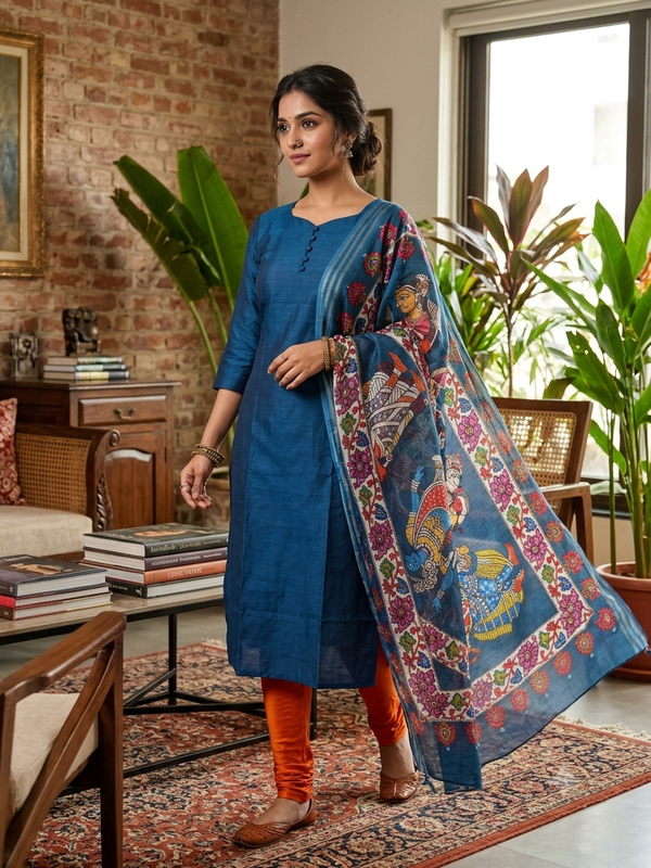 VATICAN SILK KURTI+DUPPATTA 0663