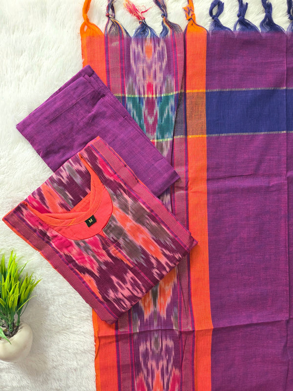 POCHAMPALLY IKKAT COTTON SALWAR SETS / 0650