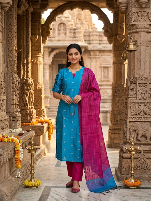 PREMIUM RAW SILK SALWAR SETS 0653