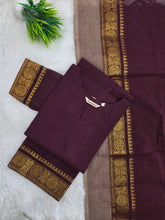 PREMIUM HANDLOOM KANCHI COTTON KURTI WITH DUPATTA 0619
