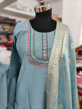 PREMIUM VATICAN SILK SALWAR SET WITH BANARASI DUPPATTA 0495