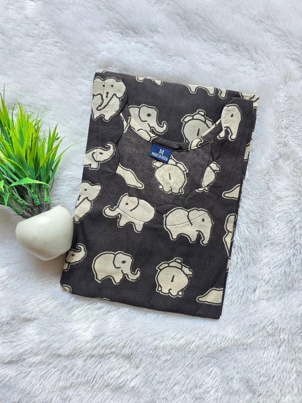 HAND PRINTED KALAMKARI KURTIS 0482