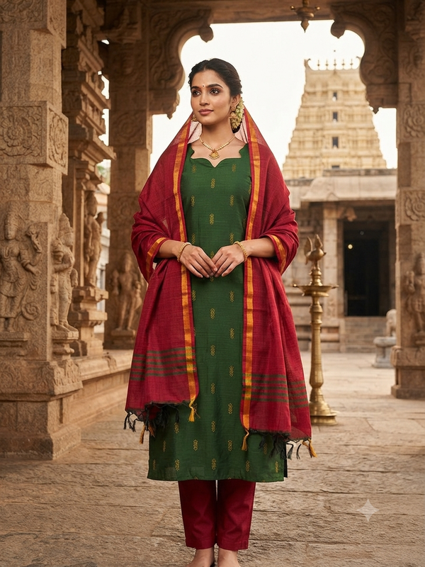 HANDLOOM RAW SILK SALWAR SETS 2222