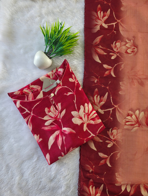 PREMIUM RUSSIAN SILK KURTI +DUPATTA 0511