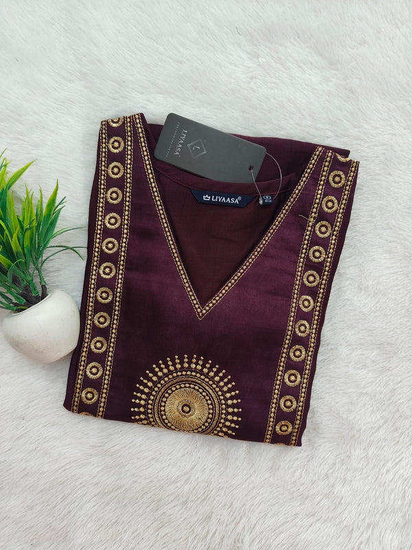 PREMIUM FESTIVE WEAR VATICAN SILK KURTIS 0498