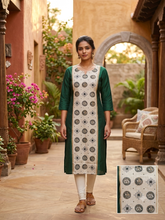 KALAMKARI THEMED BERLIN SILK KURTIS 0615
