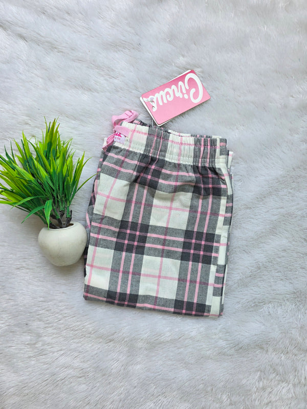 GREY&PINK WOMEN'S PYJAMA PANTS/0558