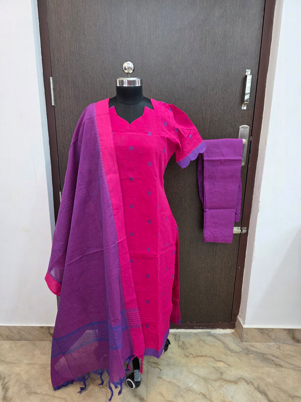 PREMIUM HANDLOOM COTTON SALWAR SETS 0444