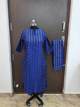 ROYAL BLUE RAW SILK CO-ORD SETS 0614