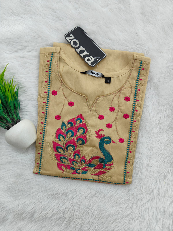 EMBROIDERY OFFICE/ COLLEGE WEAR KURTIS 0456