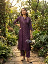 DEEP PLUM RAW SILK CO-ORD SETS 0614