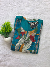 KALAMKARI THEMED BERLIN SILK KURTIS 0615