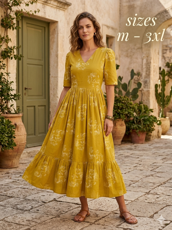 COTTON MAXI DRESS 0550