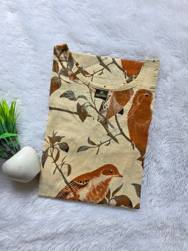 HAND PRINTED KALAMKARI KURTIS 0482