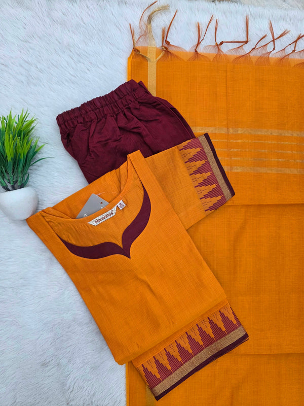 TRADITIONAL HANDLOOM SILK SALWAR SETS 0611