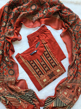 RUST ORANGE PREMIUM COTTON SALWAR SETS 0567