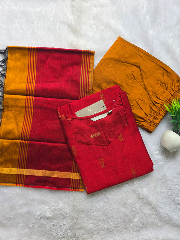 PREMIUM HANDLOOM RAW SILK SALWAR SETS 2222