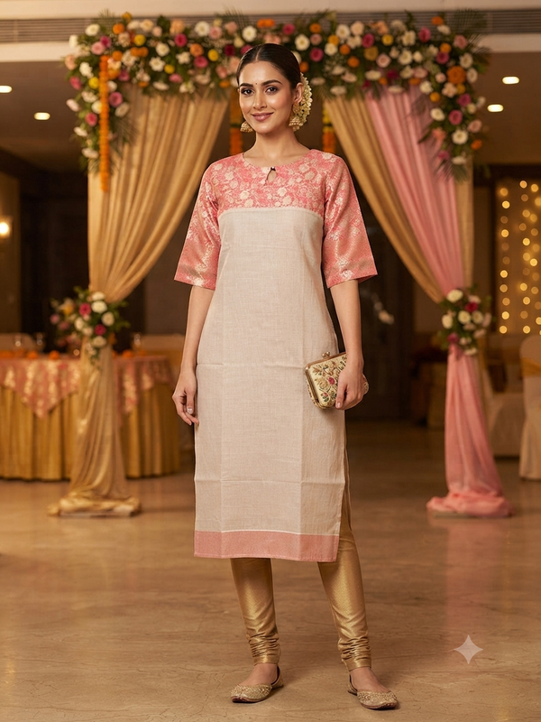 TWO-TONE FESTIVE KURTIS 0626