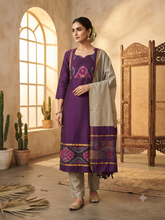PURE HANDLOOM POCHAMPALLY IKKAT SILK SALWAR SETS 0555