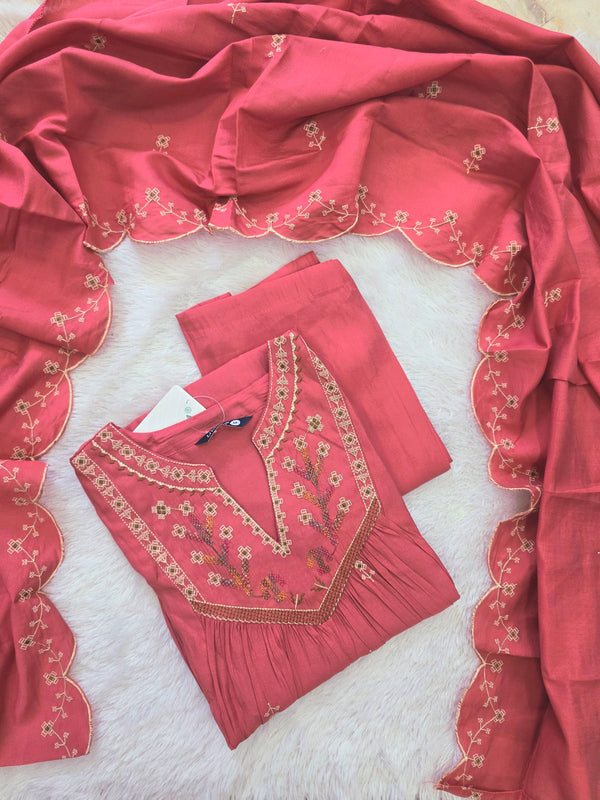 PARTY WEAR ANARKALI KURTA SETS 0623