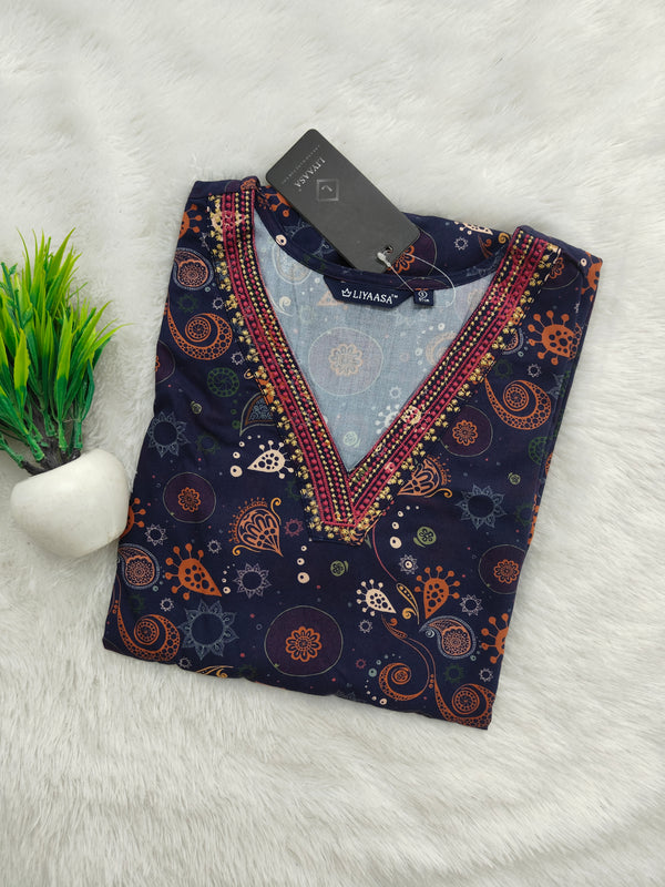 EMBRODIERY OFFICE /COLLEGE WEAR KURTIS 0456