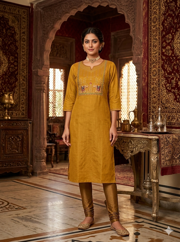 EMBROIDERY FUNCTIONAL WEARS KURTIS 0530