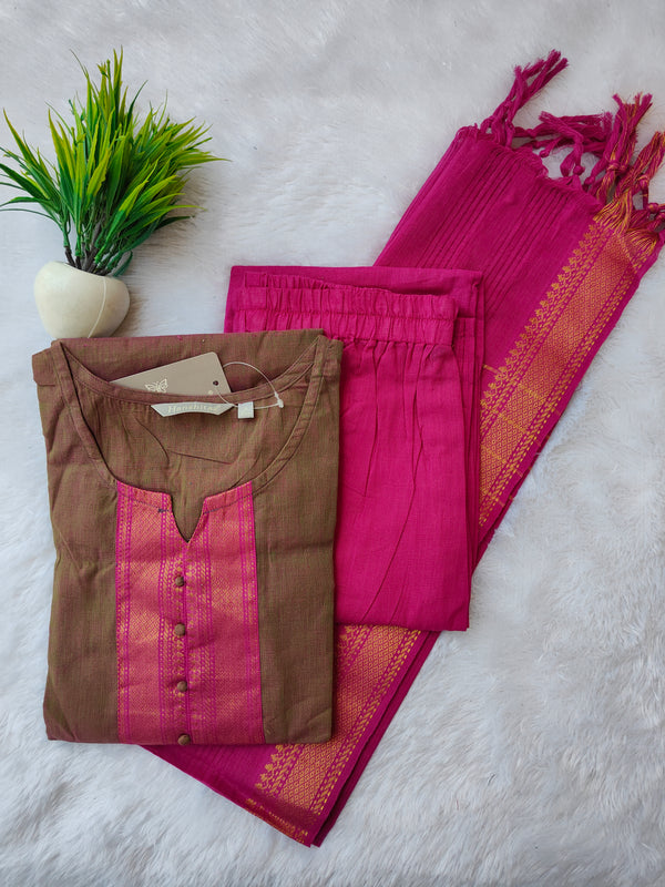 TRADITIONAL MANGALGIRI COTTON SALWAR SETS 0483