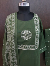 MIRROR WORK JAIPUR COTTON 3 PIECE SALWAR SETS 0537