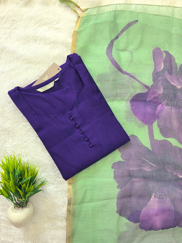 VATICAN SILK KURTI+DUPPATTA 0663