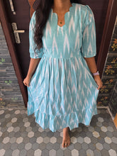 IKKAT COTTON MAXI DRESS / 0646