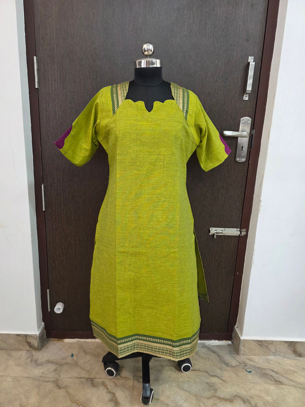 TRADITIONAL MANGALGIRI COTTON KURTIS 0568