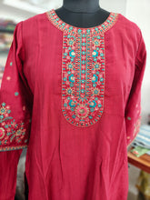 PREMIUM VATICAN ETHNIC SILK KURTI +PANT SETS 0496