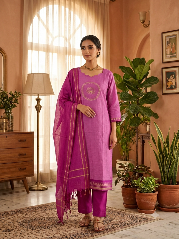 MANGALGIRI COTTON LOTUS SALWAR SETS 0222