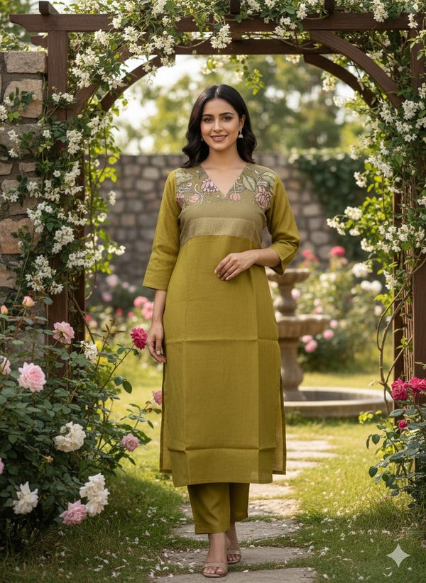 BERLIN SILK WITH ORGANZA PATCH WORK CO-ORD SETS 0532