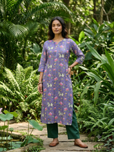 PREMIUM LINEN ZARI KURTIS 0515